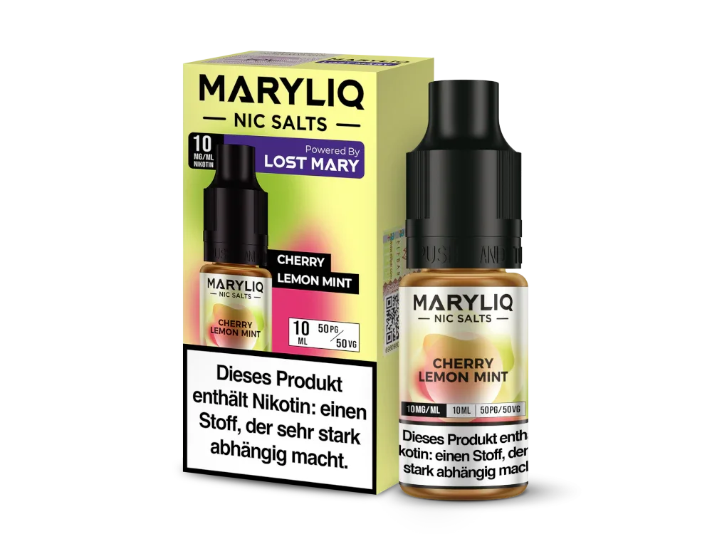 MARYLIQ - Cherry Lemon Mint - Nikotinsalz Liquid - 10 mg/ml time4smoke.de