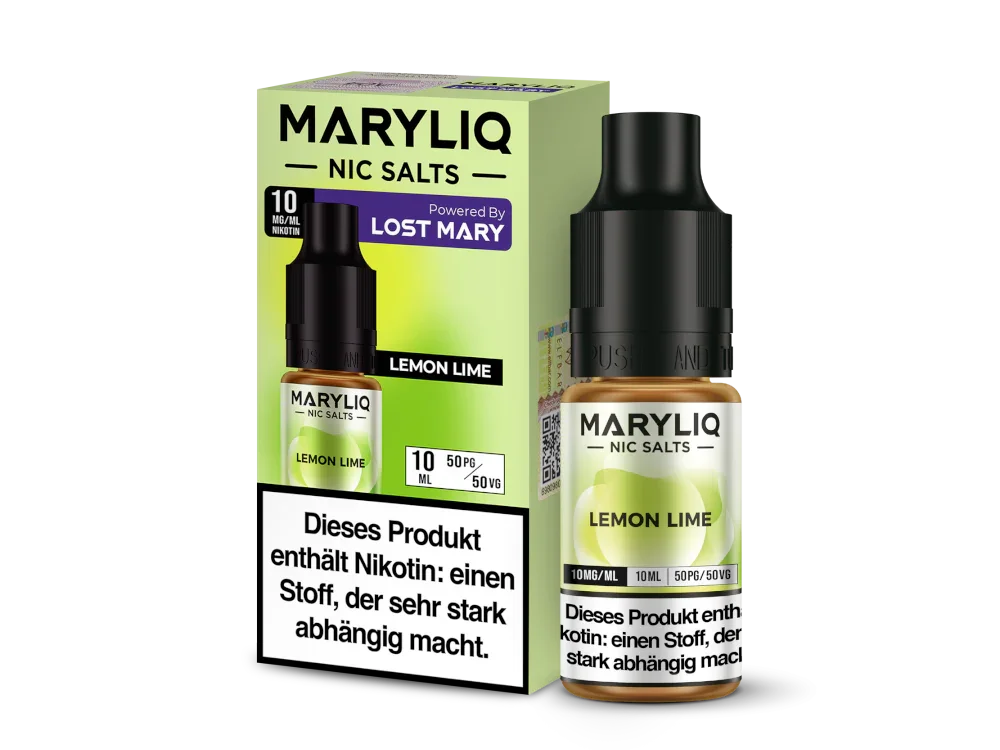 MARYLIQ - Lemon Lime - Nikotinsalz Liquid - 10 mg/ml time4smoke.de