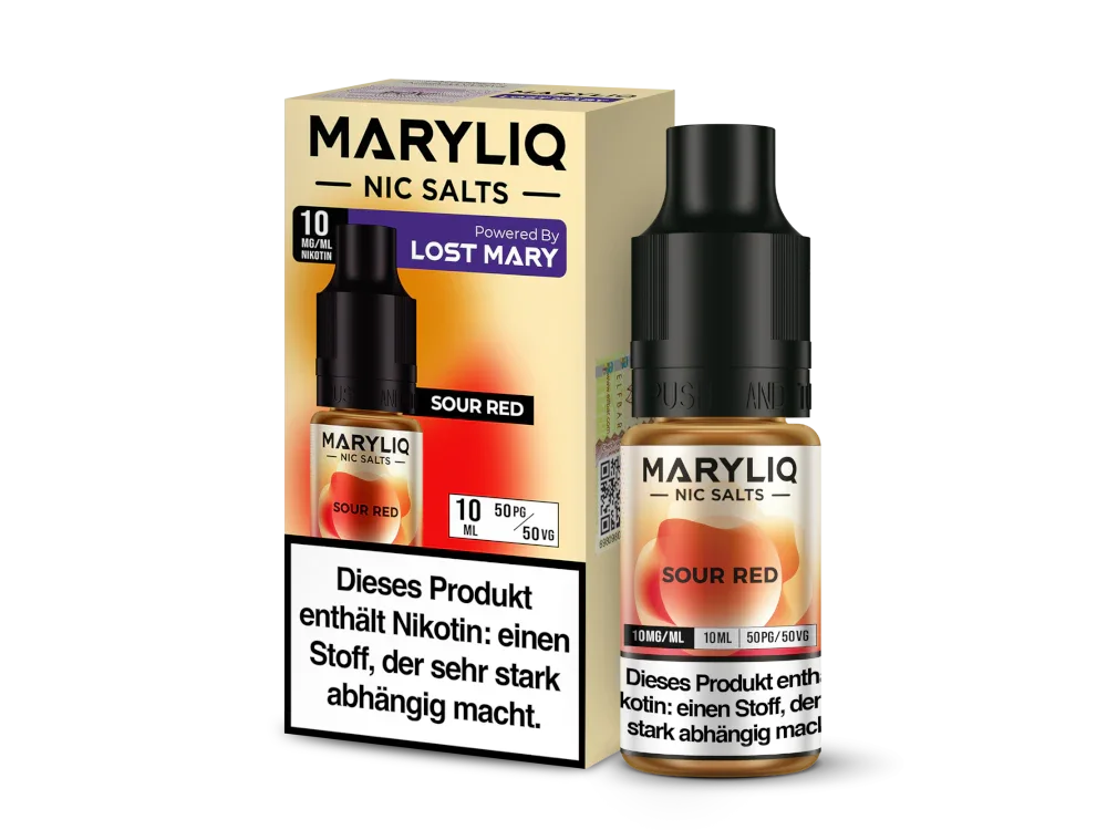 MARYLIQ - Sour Red - Nikotinsalz Liquid - 10 mg/ml time4smoke.de