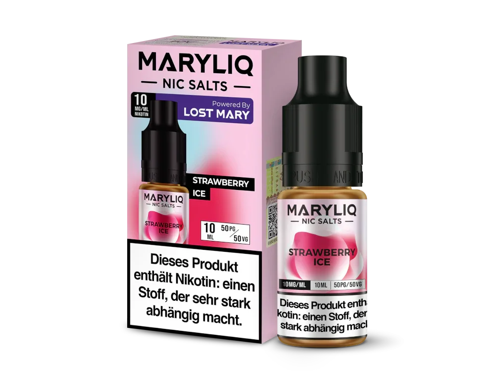 MARYLIQ - Strawberry Ice - Nikotinsalz Liquid - 10 mg/ml time4smoke.de