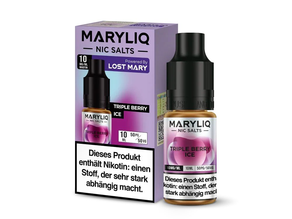 MARYLIQ - Triple Berry Ice - Nikotinsalz Liquid - 10 mg/ml time4smoke.de