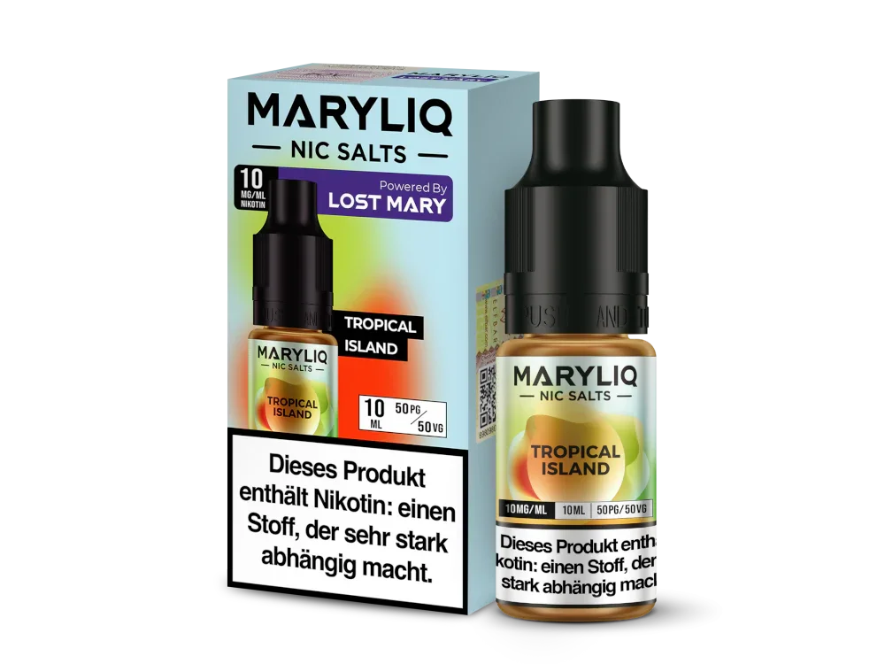 MARYLIQ - Tropical Island - Nikotinsalz Liquid - 10 mg/ml time4smoke.de