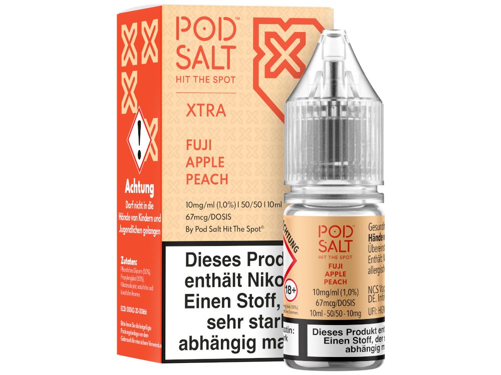 Pod Salt - XTRA - Fuji Apple Peach - Nikotinsalz Liquid