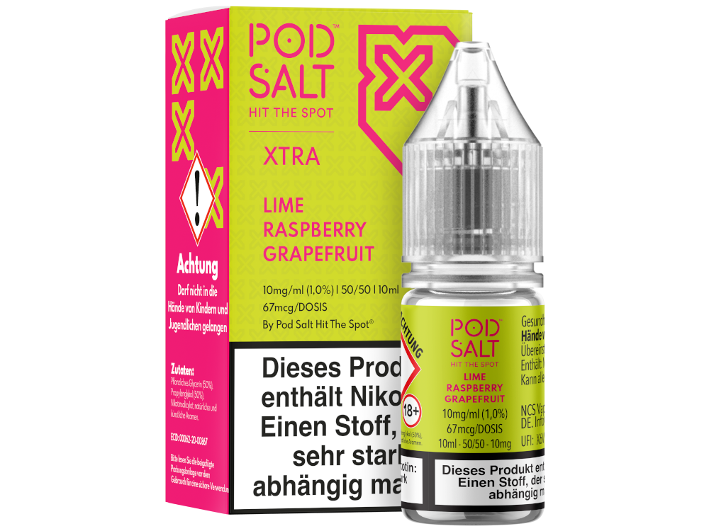 Pod Salt - XTRA - Lime Raspberry Grapefruit - Nikotinsalz Liquid