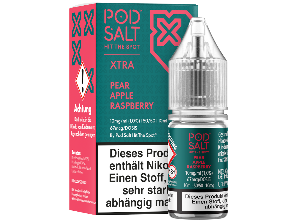 Pod Salt - XTRA - Pear Apple Raspberry - Nikotinsalz Liquid
