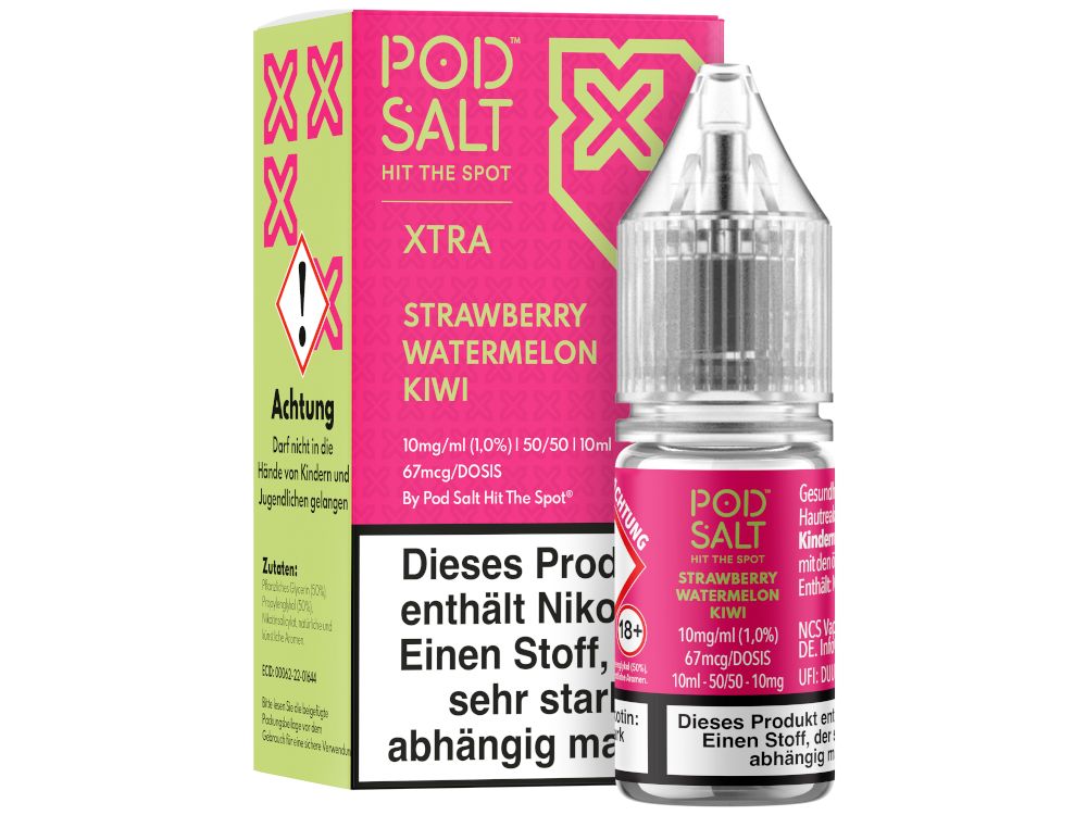 Pod Salt - XTRA - Strawberry Watermelon Kiwi - Nikotinsalz Liquid