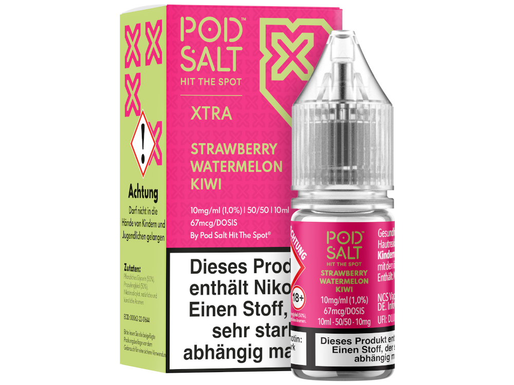 Pod Salt - XTRA - Strawberry Watermelon Kiwi - Nikotinsalz Liquid