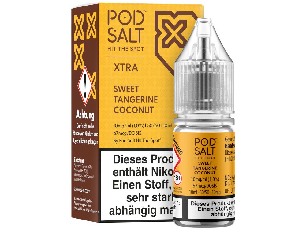 Pod Salt - XTRA - Sweet Tangerine Coconut - Nikotinsalz Liquid