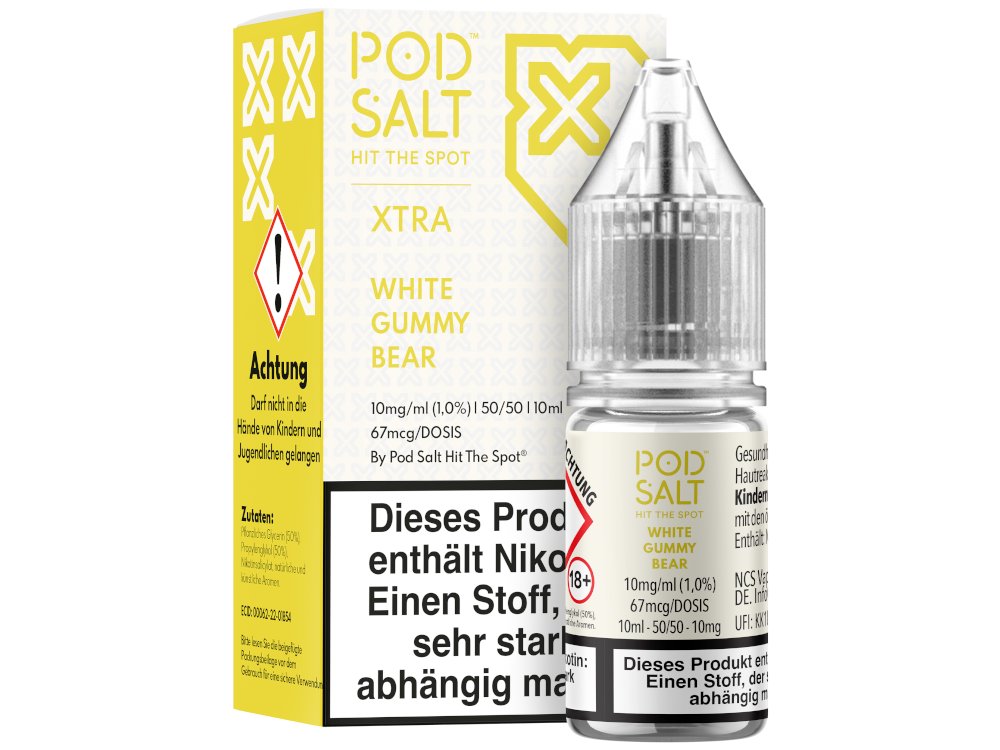Pod Salt - XTRA - White Gummy Bear - Nikotinsalz Liquid