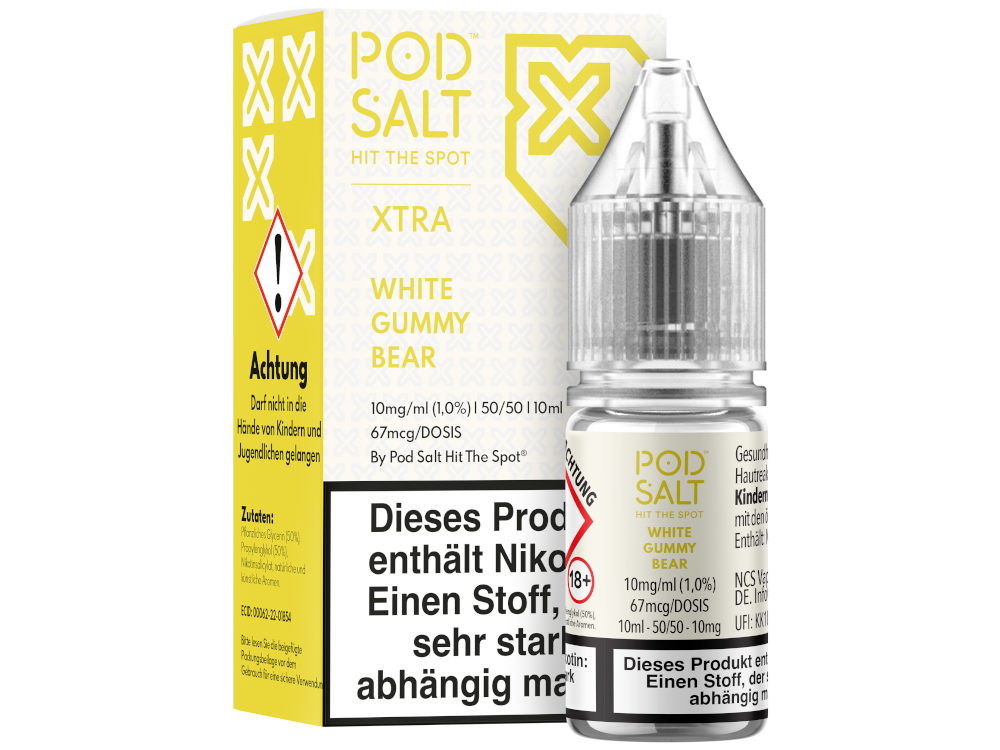 Pod Salt - XTRA - White Gummy Bear - Nikotinsalz Liquid