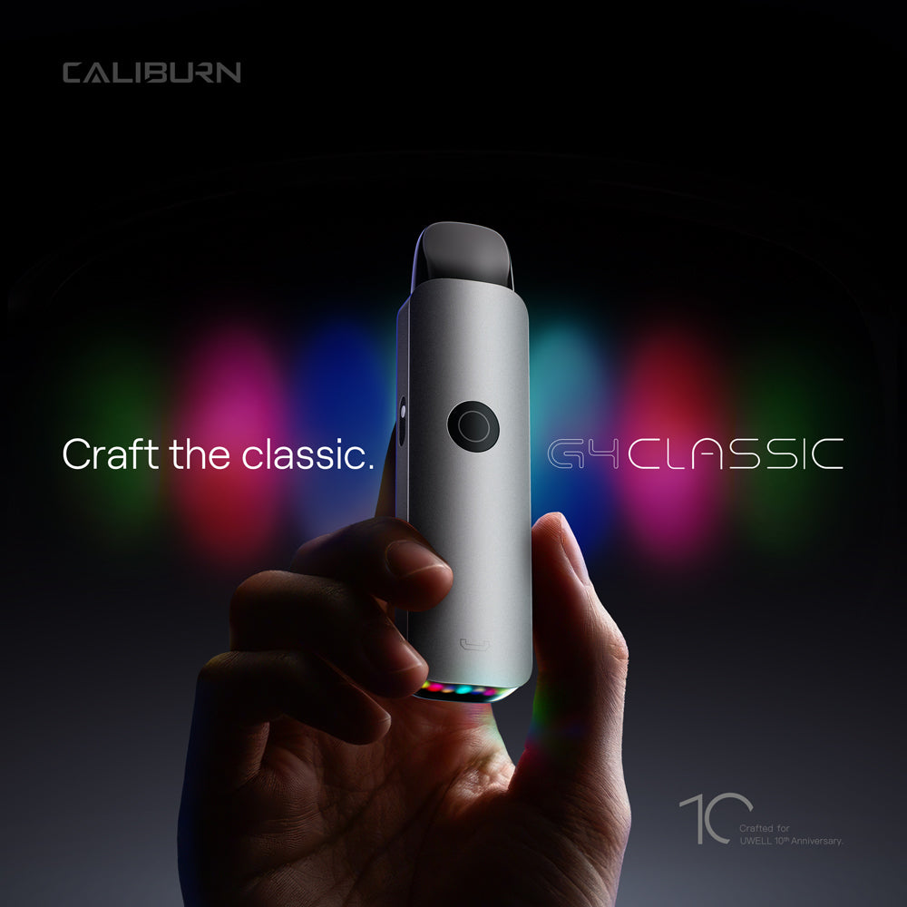 Ein Video über die Funktionen der Uwell Caliburn G4 Classic.
