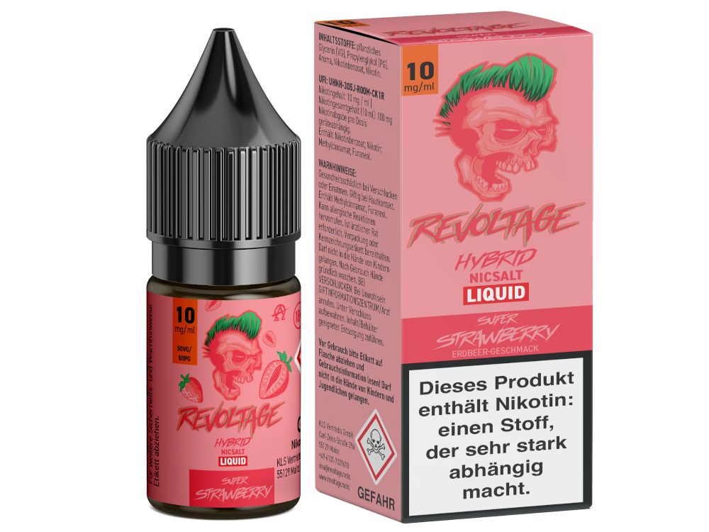 Revoltage - Super Strawberry - Hybrid Nikotinsalz Liquid
