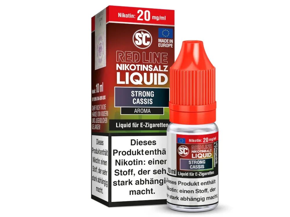 SC - Red Line - Strong Cassis V2 - Nikotinsalz Liquid - 1er Packung / 0 mg/ml time4smoke.de