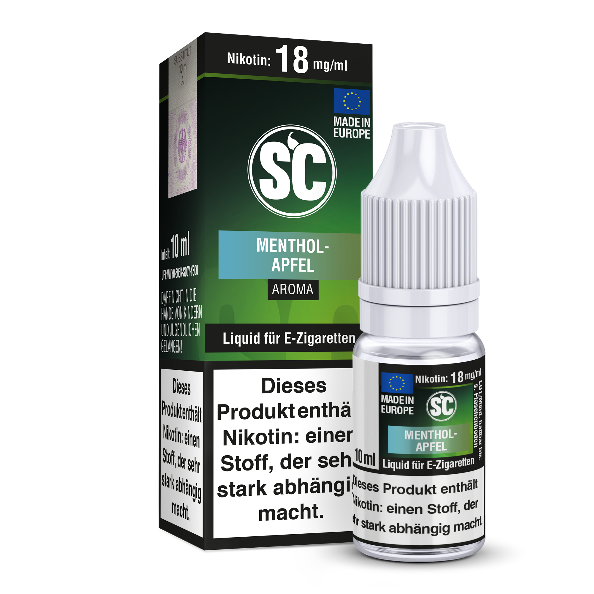 SC - Menthol-Apfel - Liquid