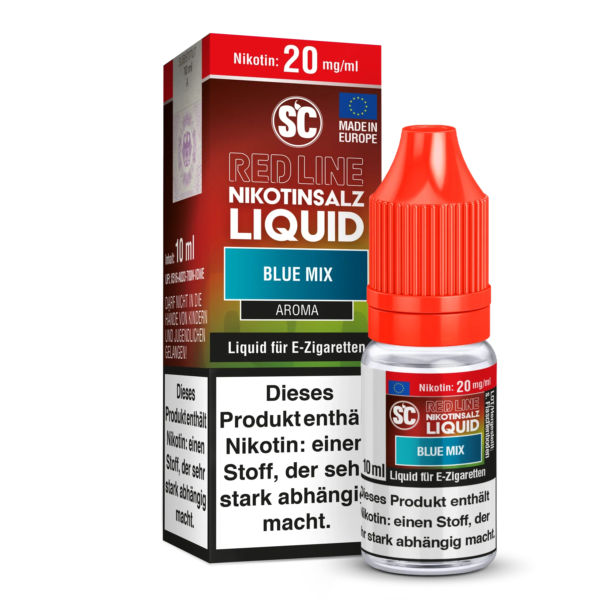 SC - Red Line - Blue Mix - Nikotinsalz Liquid - 1er Packung / 20 mg/ml time4smoke.de