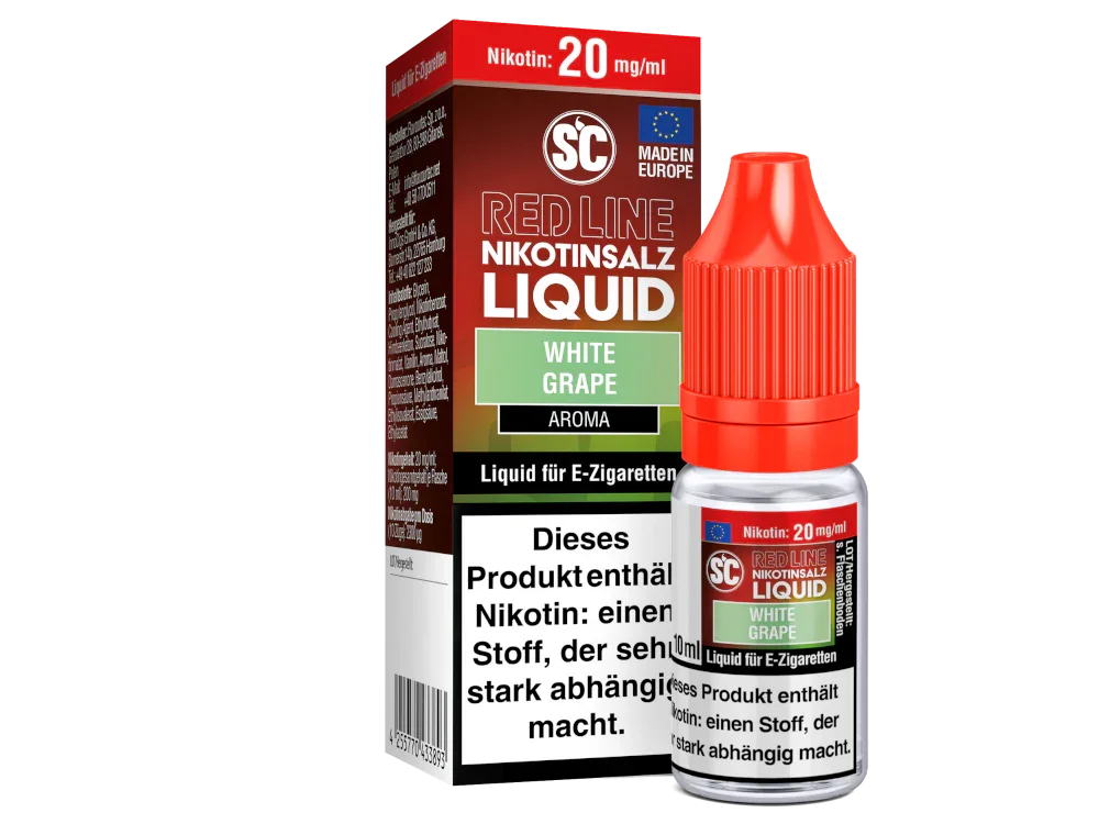 SC - Red Line - White Grape - Nikotinsalz Liquid - 1er Packung / 20 mg/ml time4smoke.de