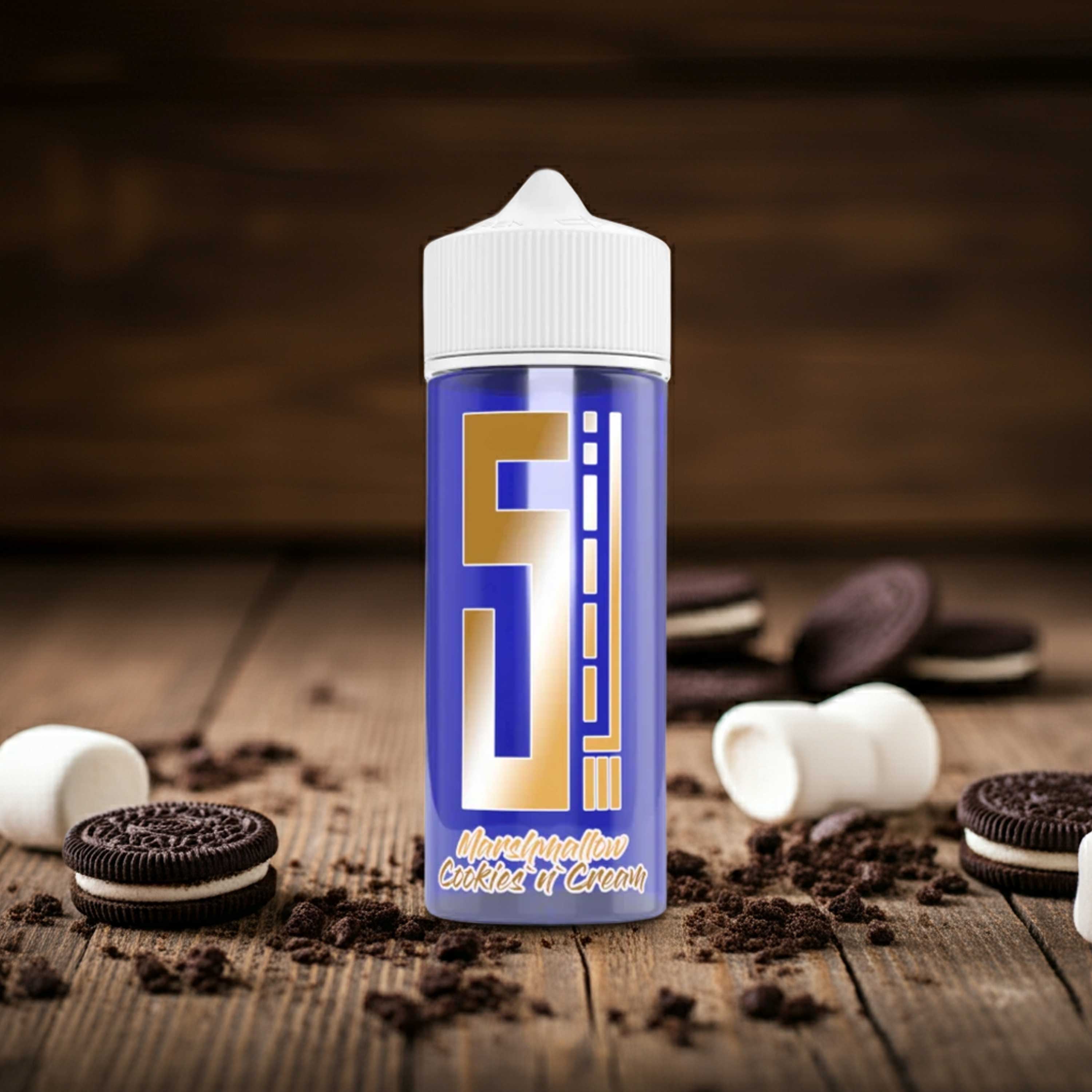 5EL - Blue Overdosed - Marshmallow Cookies'n'Cream - Longfill Aroma 10 ml