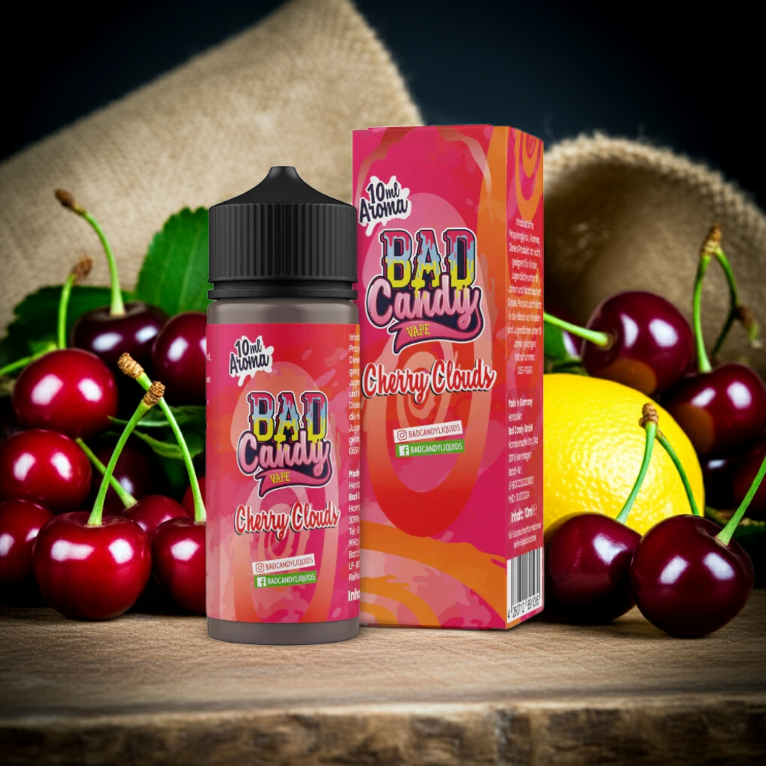 Bad Candy Liquids - Cherry Clouds - Longfill Aroma 10 ml