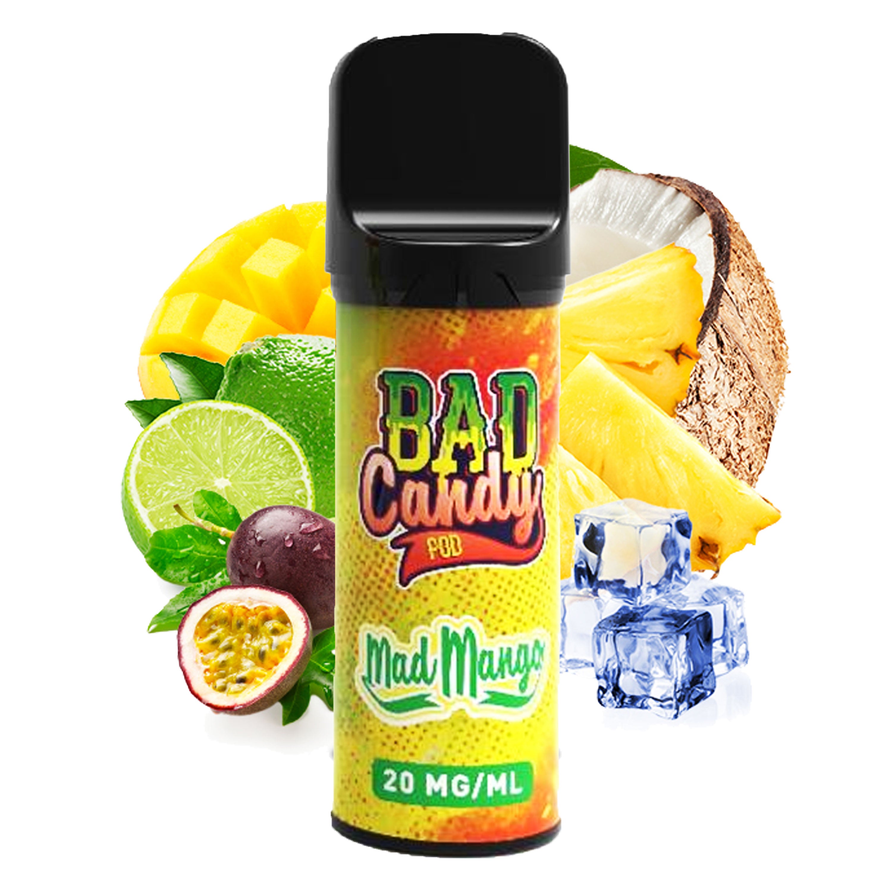 Bad Candy - Pod2Go - Mad Mango (2 x 2 ml) - Pod (2 Stück)