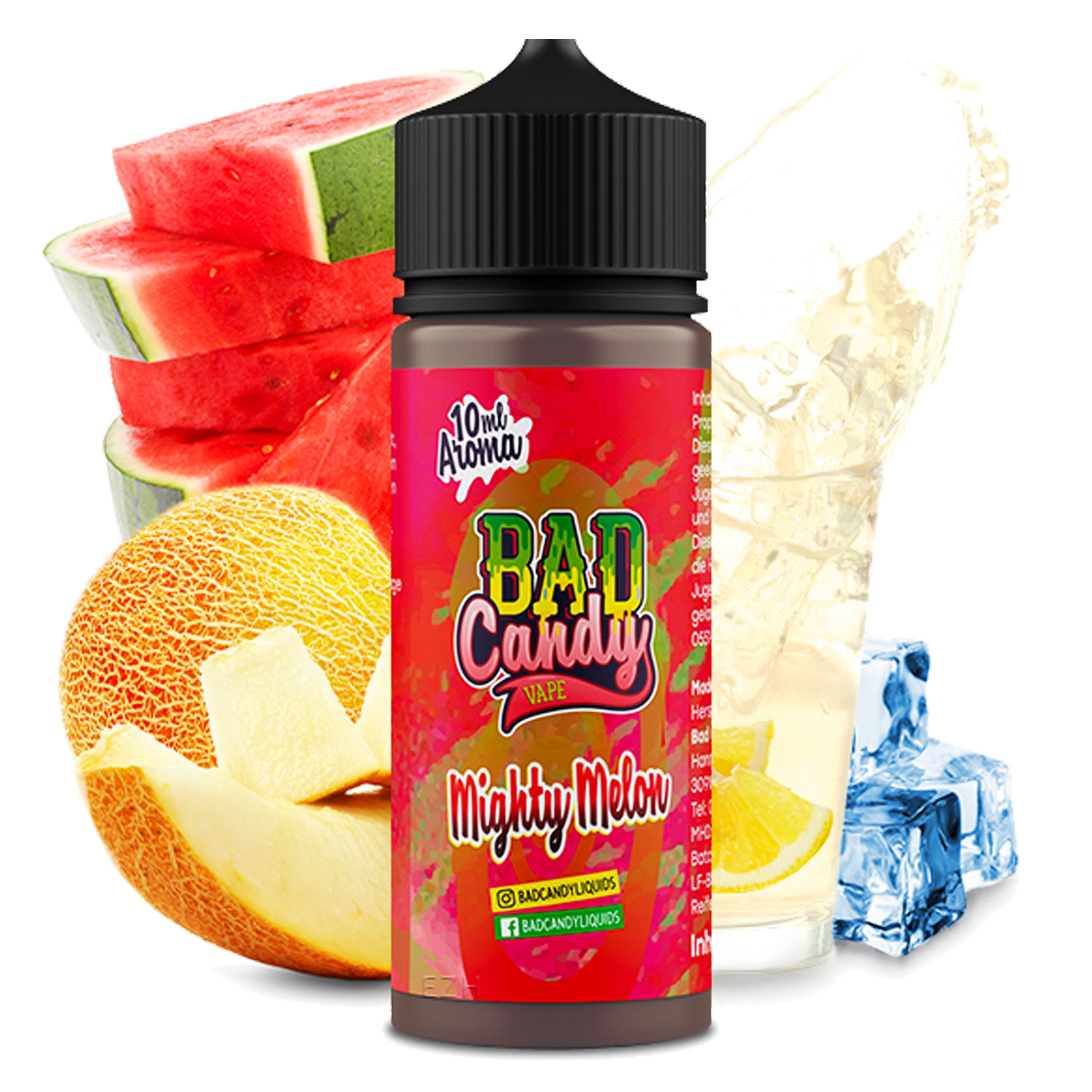 Bad Candy Liquids - Mighty Melon (10 ml in 120 ml LF) - Longfill-Aroma