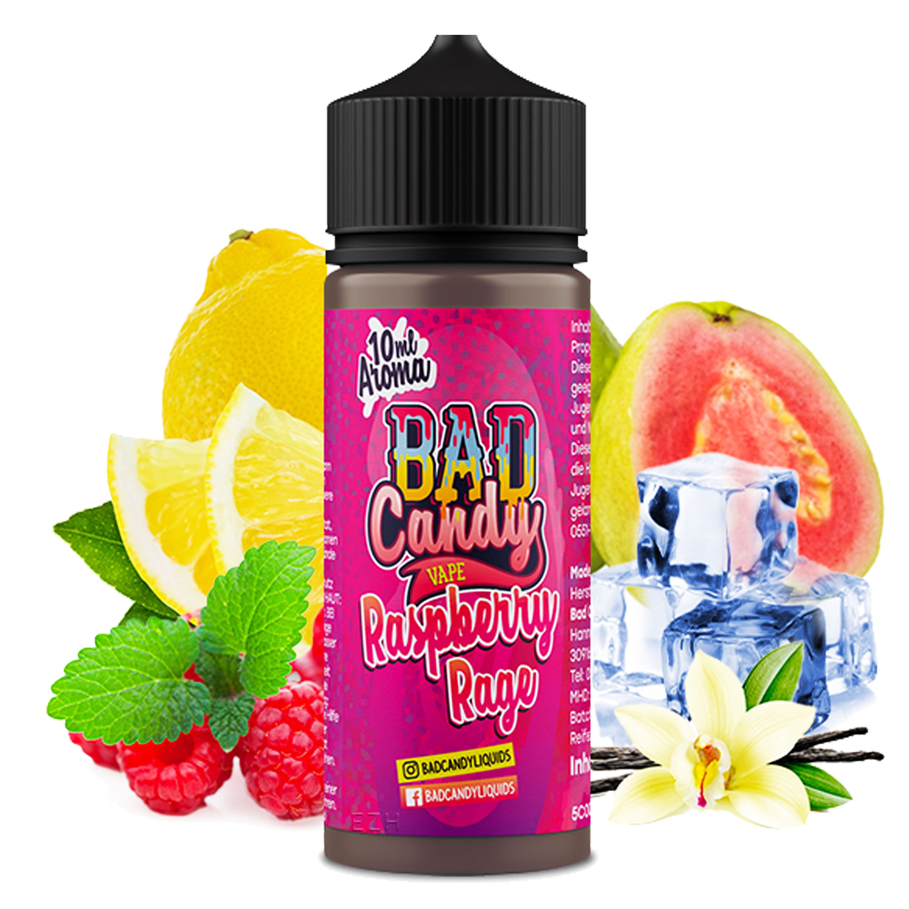 Bad Candy Liquids - Raspberry Rage (10 ml in 120 ml LF) - Longfill-Aroma