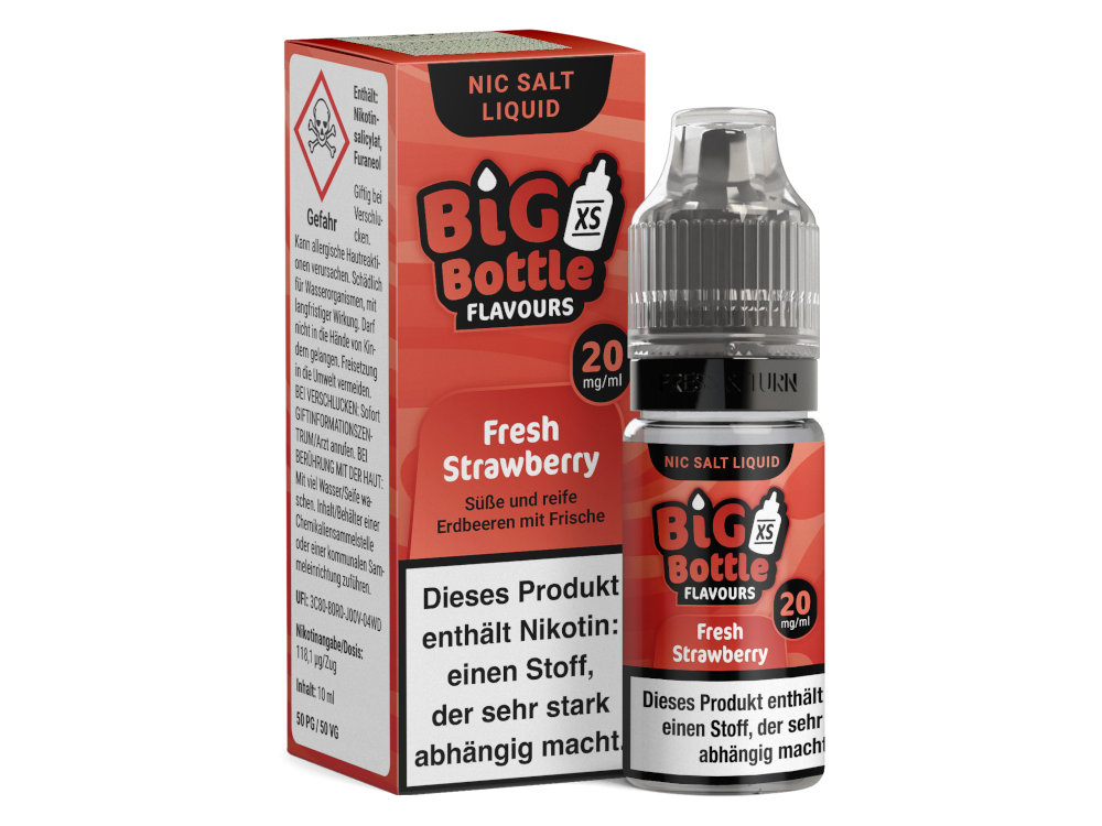Big Bottle - Fresh Strawberry - Nikotinsalz Liquid - time4smoke