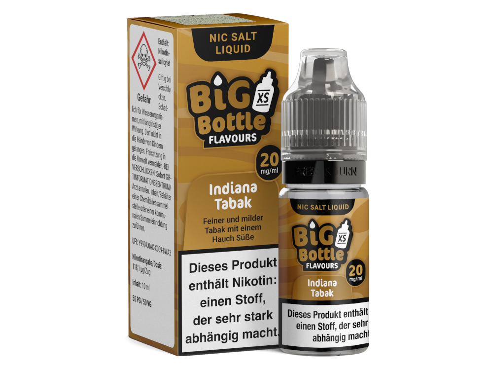 Big Bottle - Indiana Tabak - Nikotinsalz Liquid - time4smoke