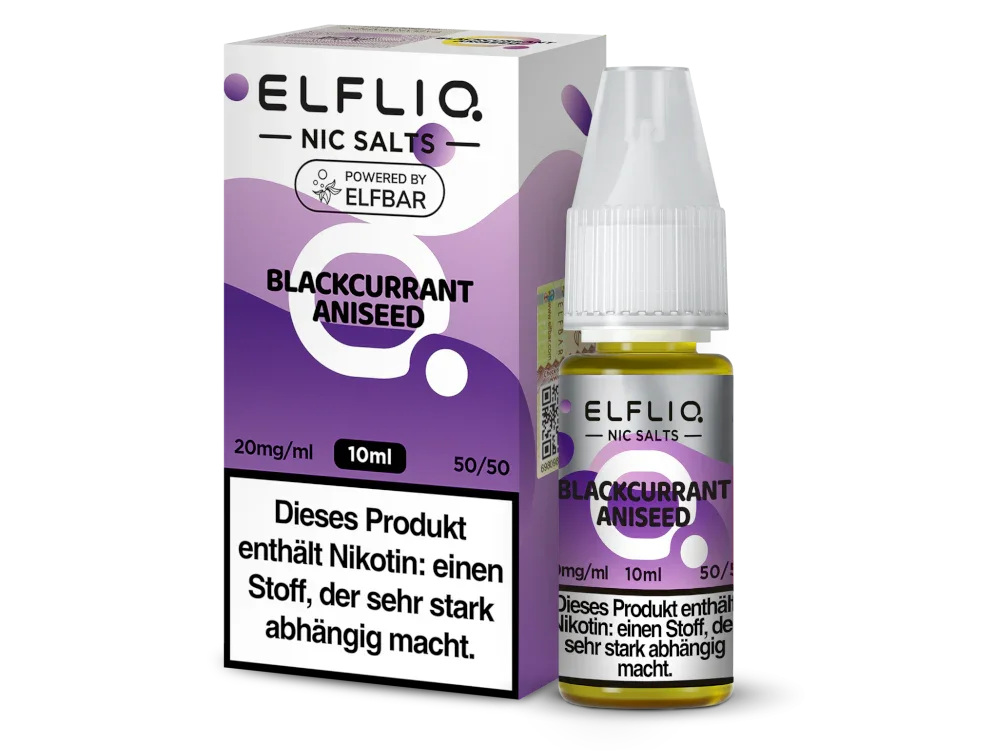 ELFLIQ - Blackcurrant Aniseed - Nikotinsalz Liquid - time4smoke