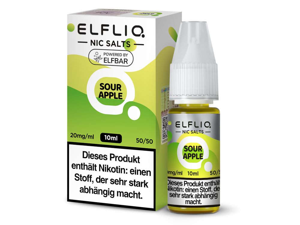 ELFLIQ - Sour Apple - Nikotinsalz Liquid - time4smoke