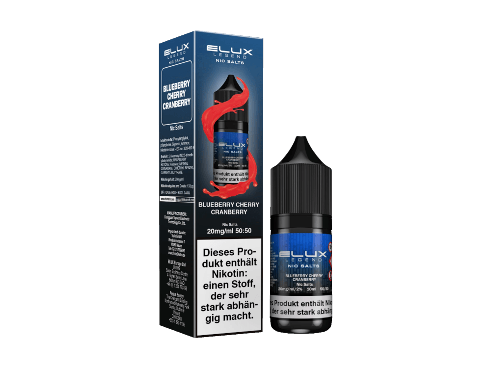 Elux - Legend - Blueberry Cherry Cranberry - Nikotinsalz Liquid - time4smoke