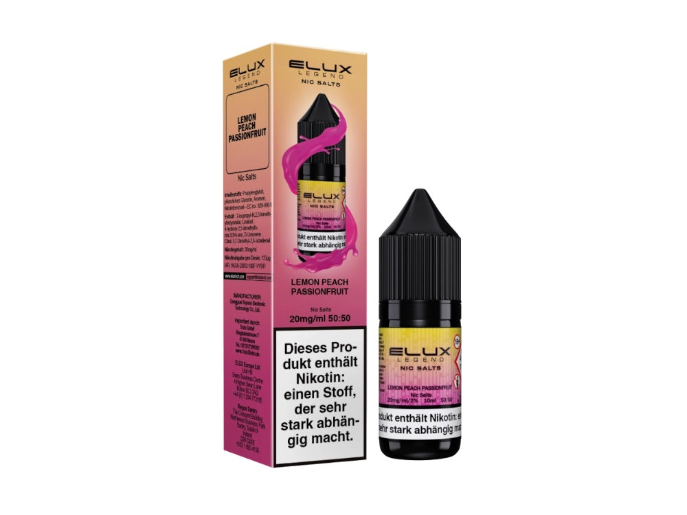 Elux - Legend - Lemon Peach Passion - Nikotinsalz Liquid