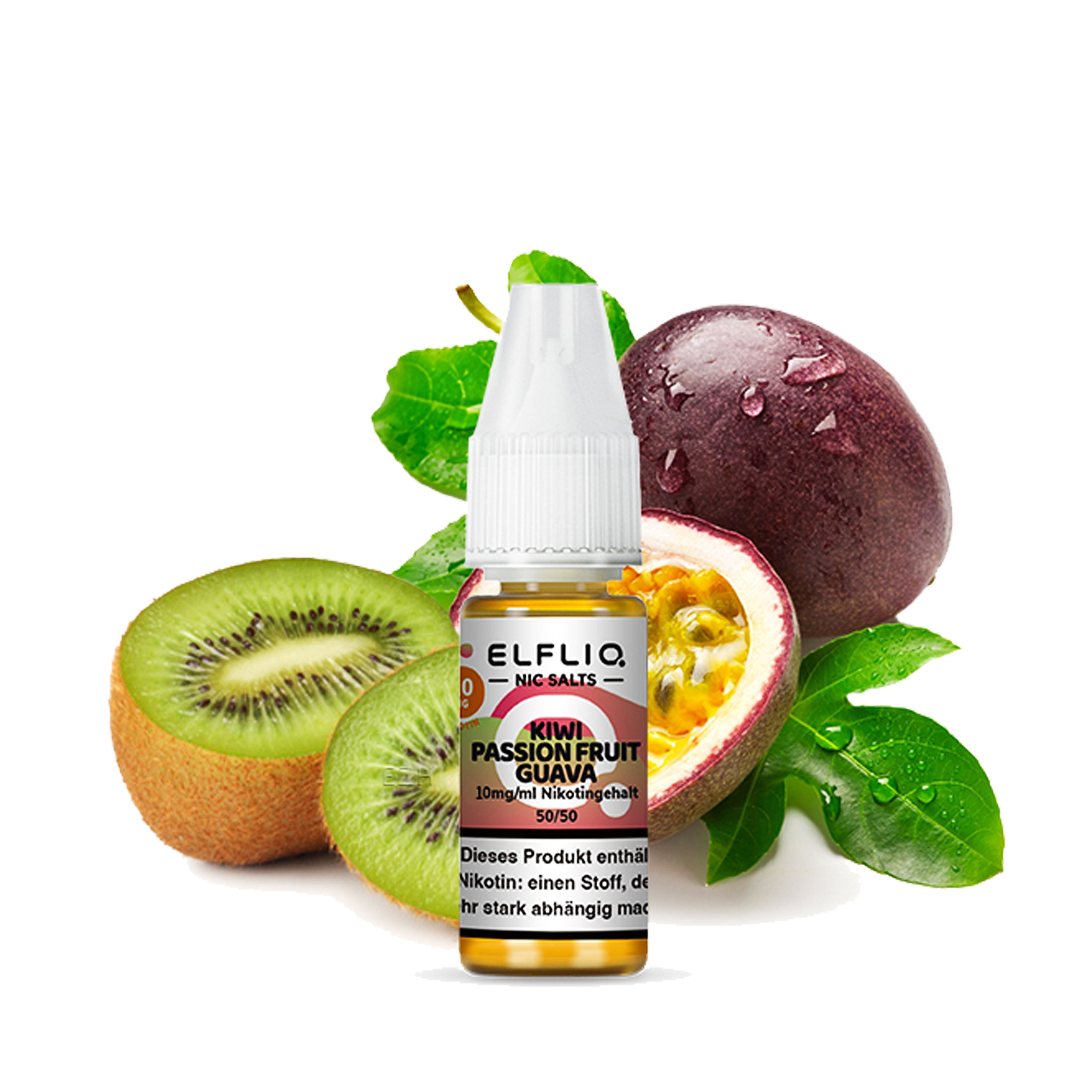 Elfliq by Elfbar - Kiwi Passion Fruit Guava - Nikotinsalz Liquid (10 ml)