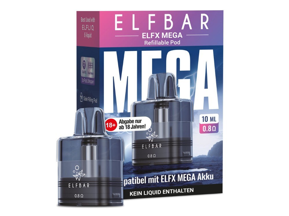 Elfbar - Elfx Mega Pod | 5 & 10 ml | 0.60 & 0.80 Ohm