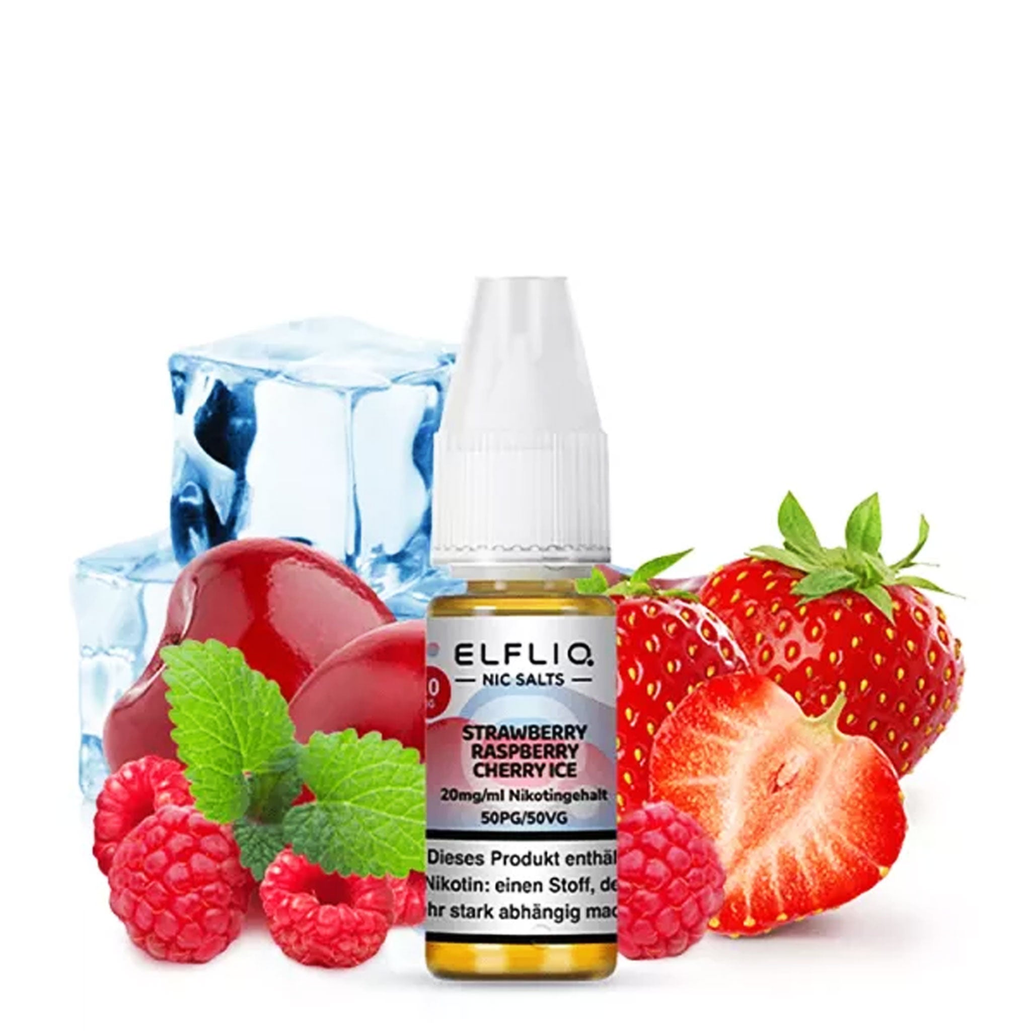 ELFLIQ - Strawberry Raspberry Cherry Ice - Nikotinsalz Liquid