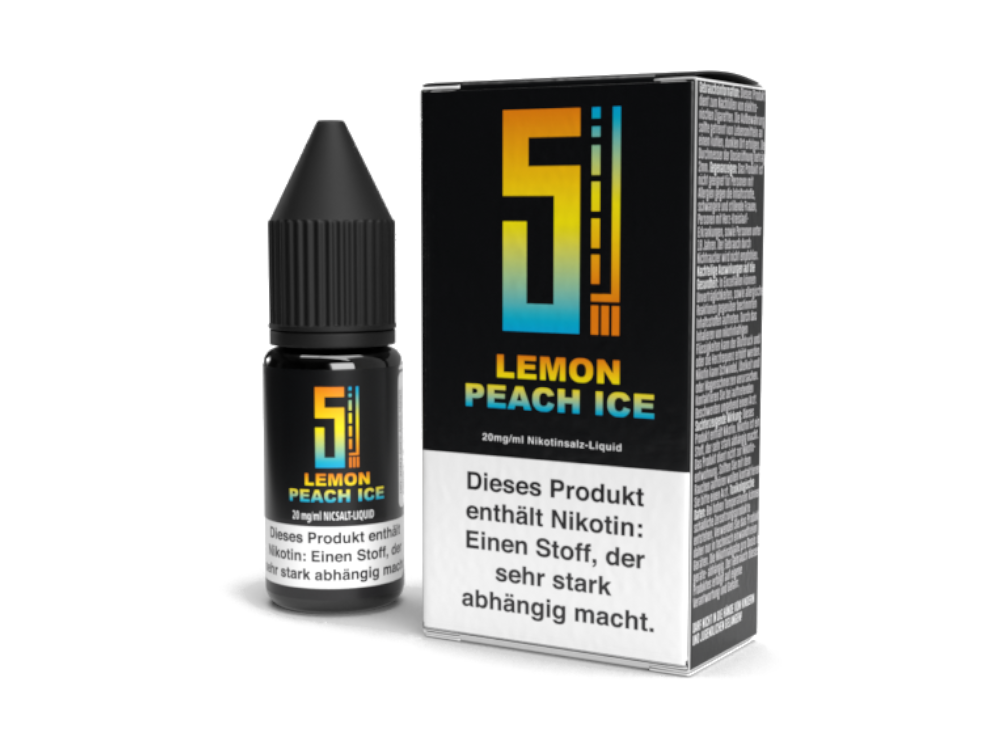 5EL - Lemon Peach Ice - Nikotinsalz Liquid