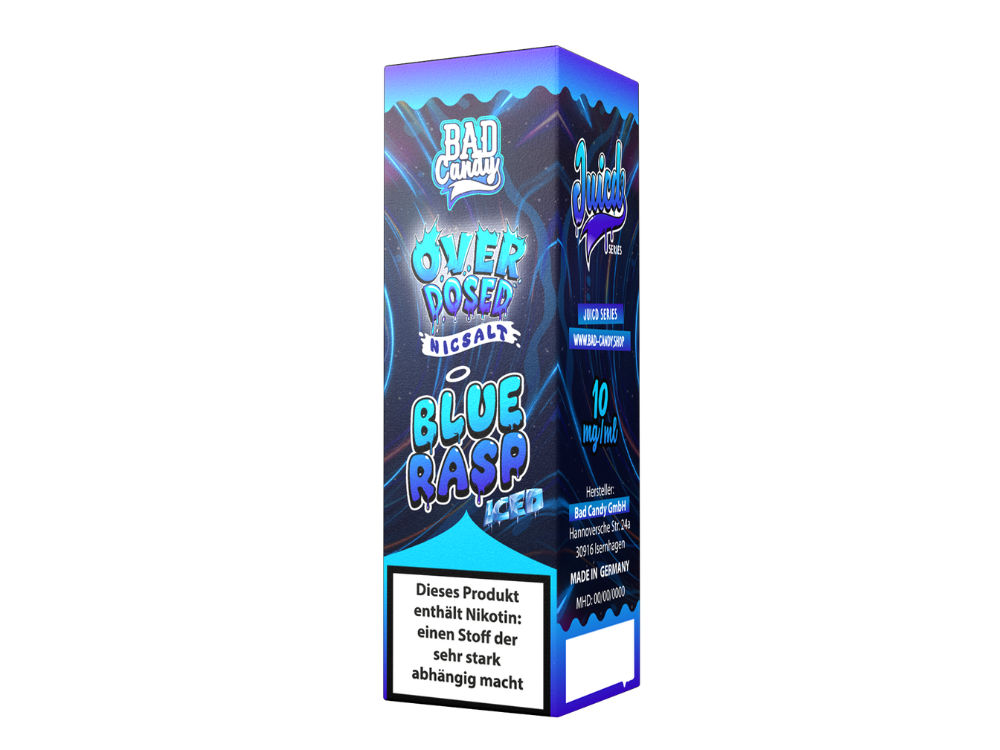 Bad Candy Liquids - Juicd - Blue Rasp - Nikotinsalz Liquid - time4smoke