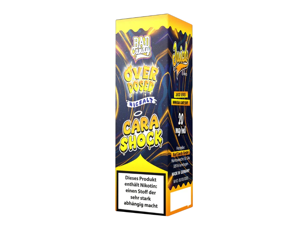 Bad Candy Liquids - Juicd - Cara Shock - Nikotinsalz Liquid - Cara Shock / 1er Packung / 10 mg/ml time4smoke.de