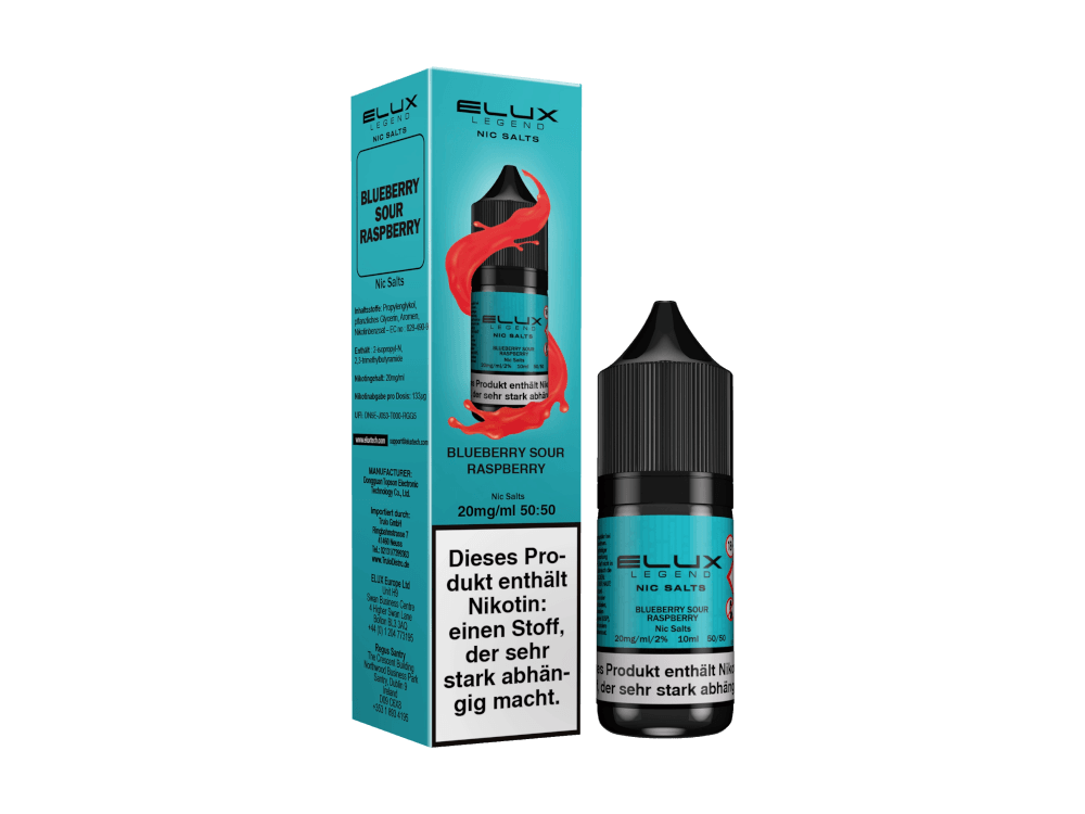 Elux - Legend - Blueberry Sour Raspberry - Nikotinsalz Liquid - time4smoke