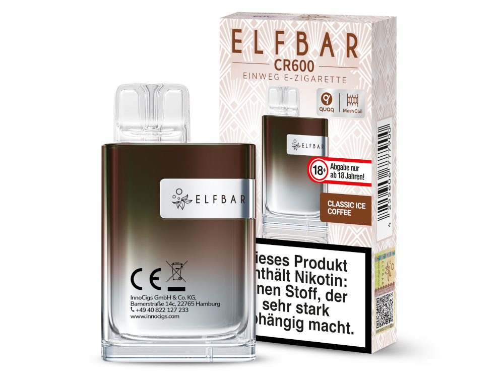 ELFBAR - CR600 - (2 ml) 20 mg/ml - Einweg E-Zigarette - time4smoke