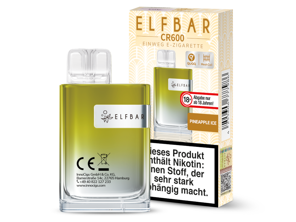 ELFBAR - CR600 - (2 ml) 20 mg/ml - Einweg E-Zigarette - time4smoke