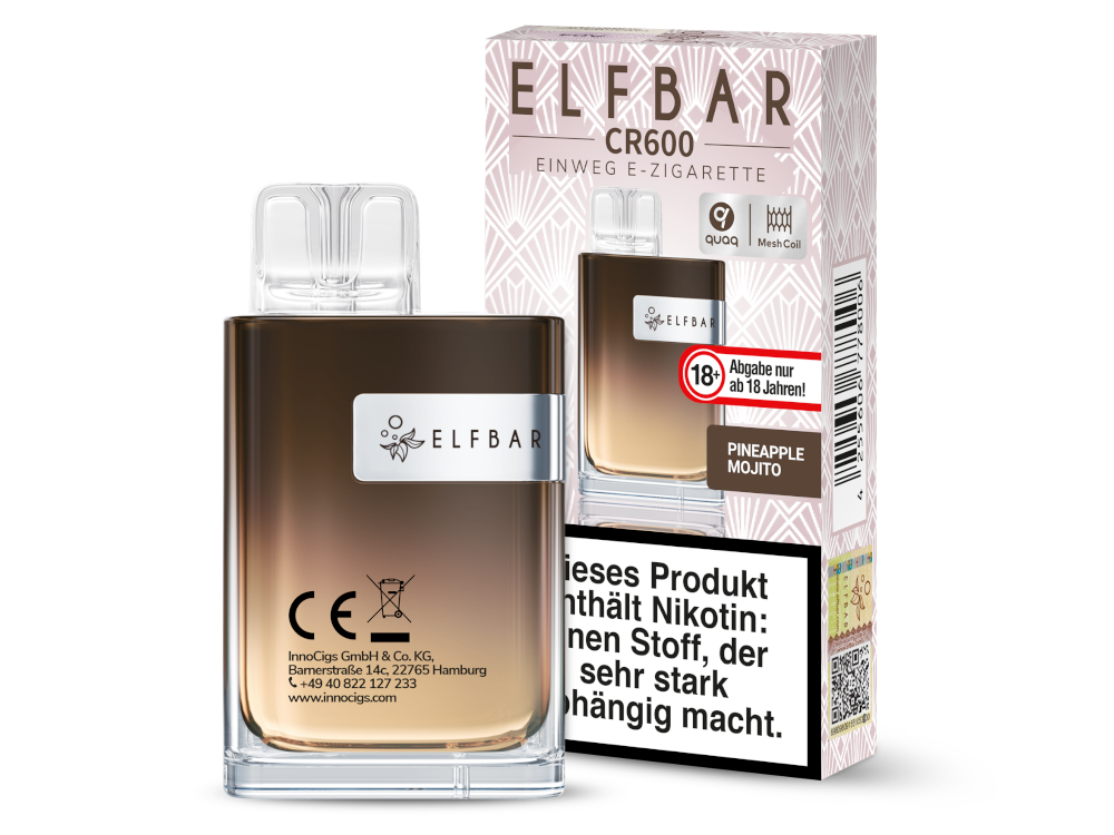 ELFBAR - CR600 - (2 ml) 20 mg/ml - Einweg E-Zigarette - time4smoke