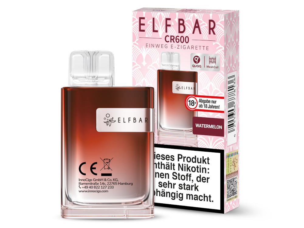 ELFBAR - CR600 - (2 ml) 20 mg/ml - Einweg E-Zigarette - time4smoke