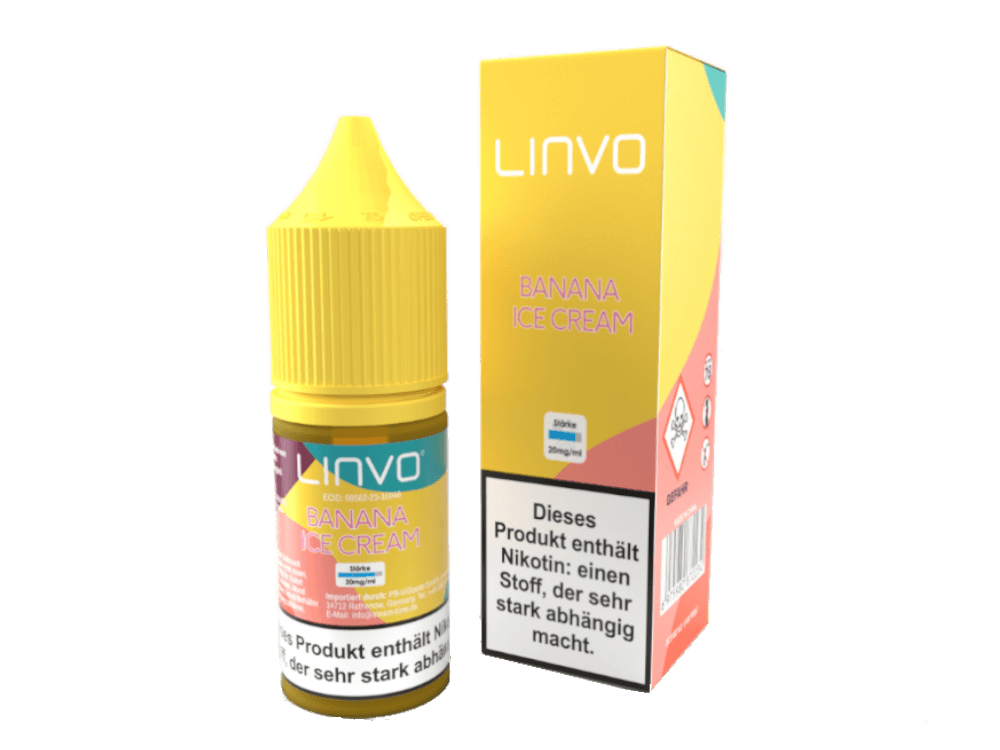 Linvo - Banana Ice Cream - Nikotinsalz Liquid - time4smoke