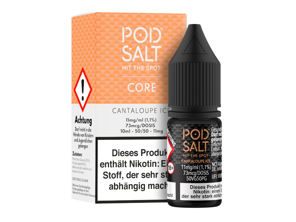 Pod Salt - Core - Cantaloupe Ice - Nikotinsalz Liquid