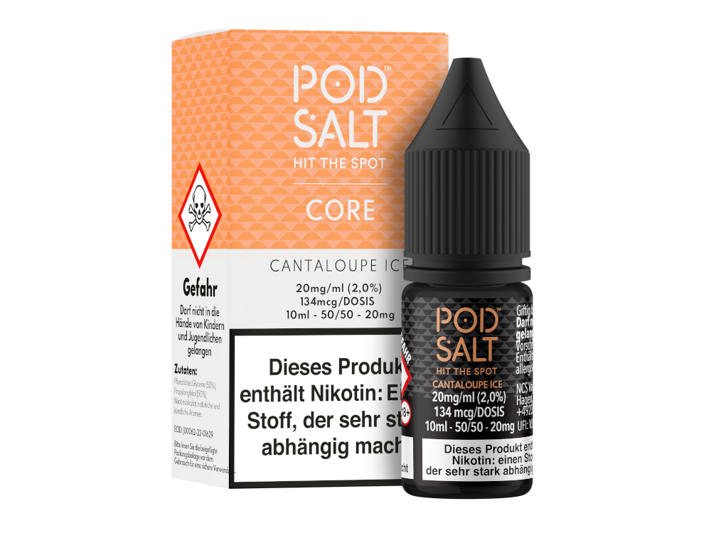 Pod Salt - Core - Cantaloupe Ice - Nikotinsalz Liquid