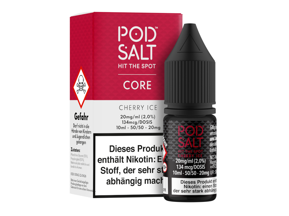 Pod Salt - Core - Cherry Ice - Nikotinsalz Liquid