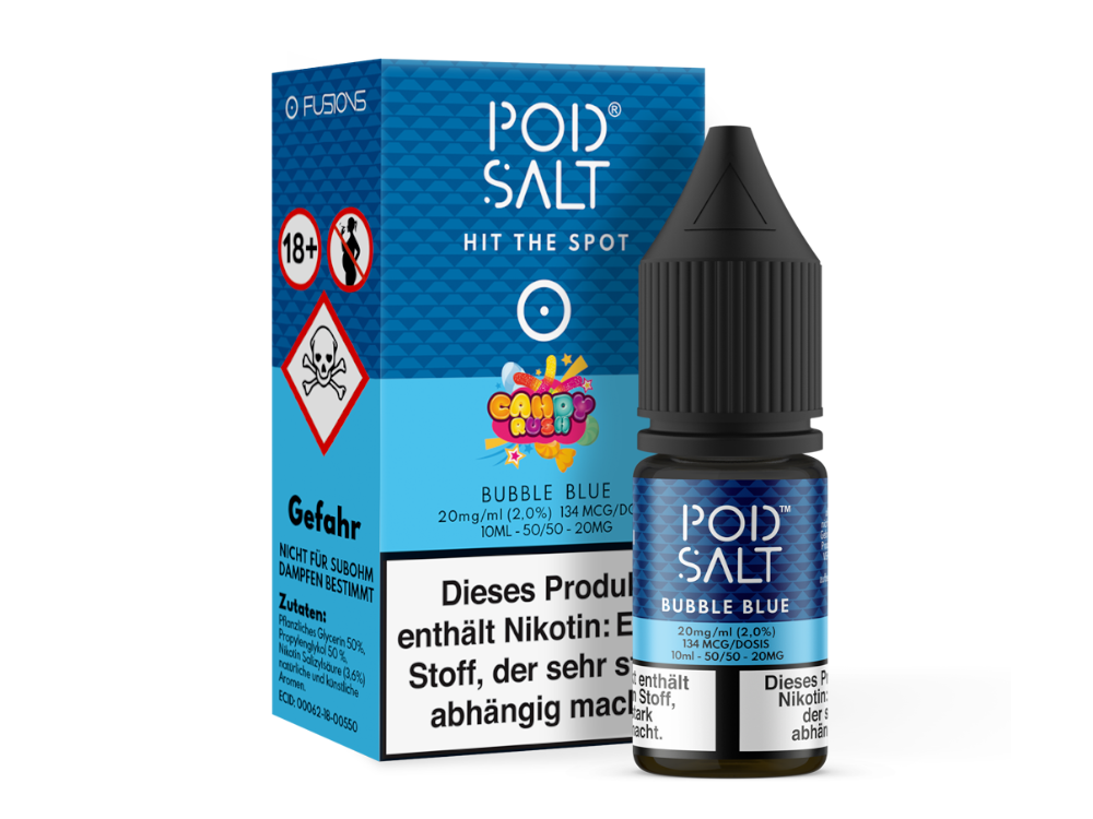 Pod Salt - Fusion - Bubble Blue - Nikotinsalz Liquid