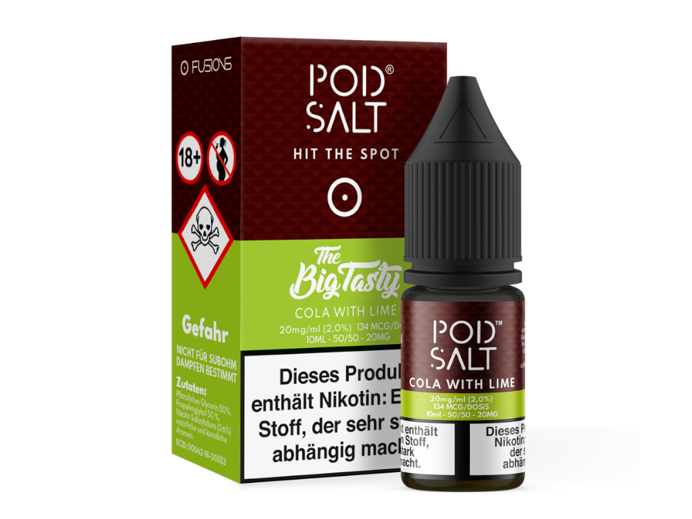 Pod Salt - Fusion - Cola with Lime - Nikotinsalz Liquid