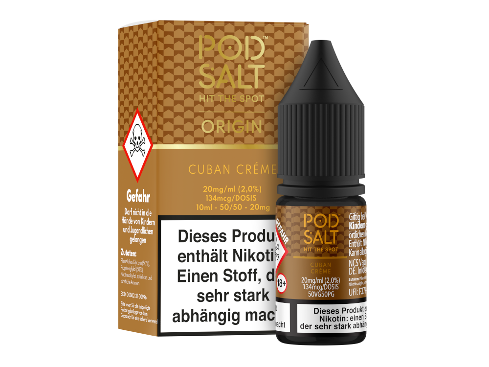 Pod Salt - Origin - Cuban Creme - Nikotinsalz Liquid