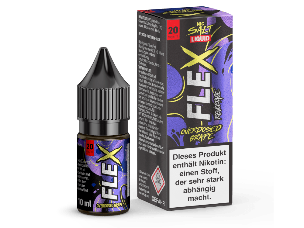 Revoltage - FLEX - Grape - Nikotinsalz Liquid - time4smoke